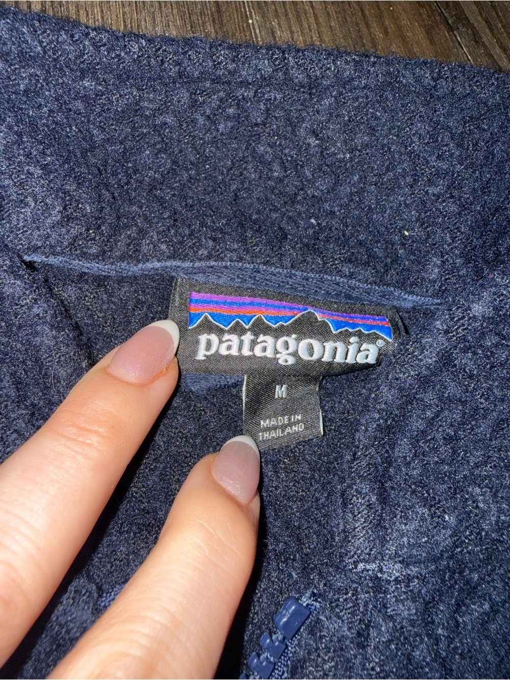Patagonia Los Gatos 1/4 Zip Fleece Pullover Navy Women’s Medium - Picture 2 of 6